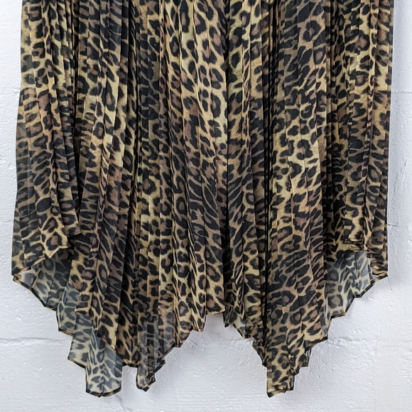 Kooples • Pleated Leopard Print Midi Dress - Picture 6 of 11